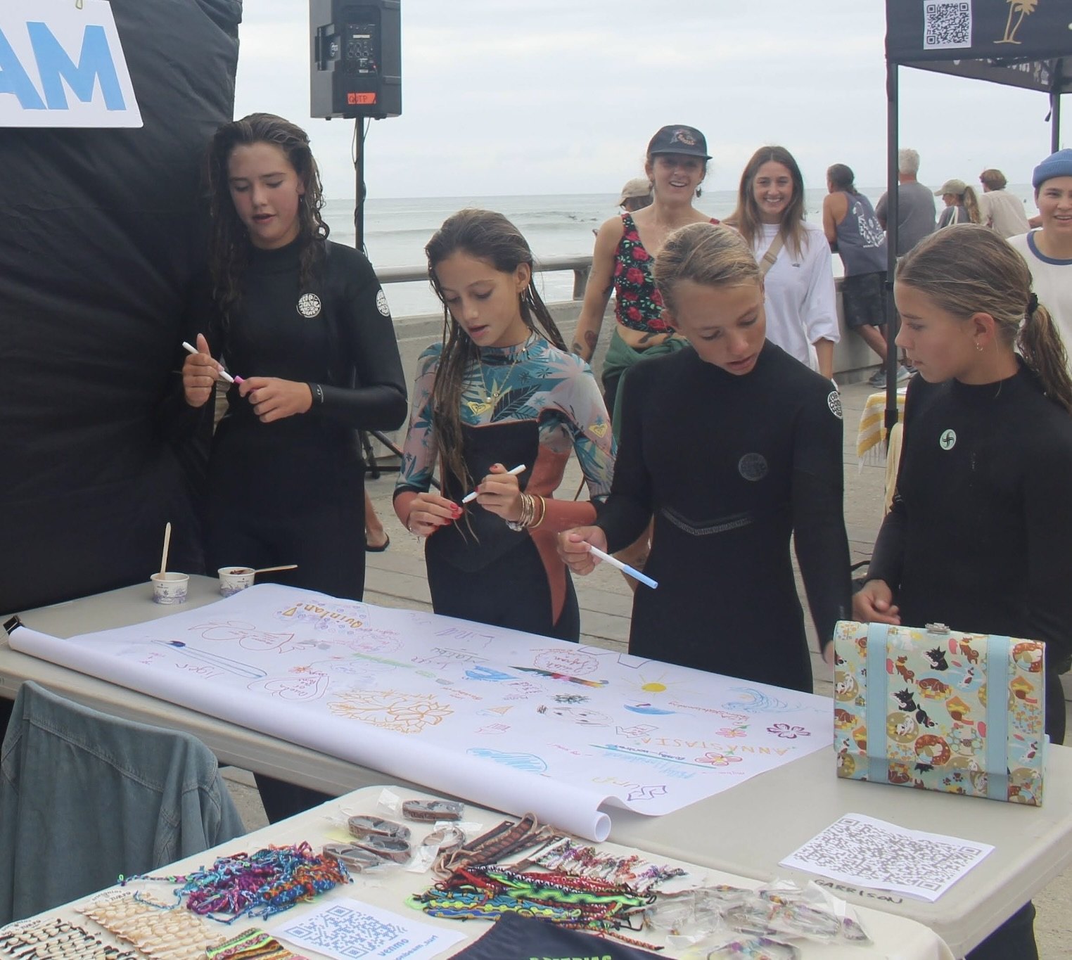 Moonbeam's booth at Queen of the Point Ventura 2025