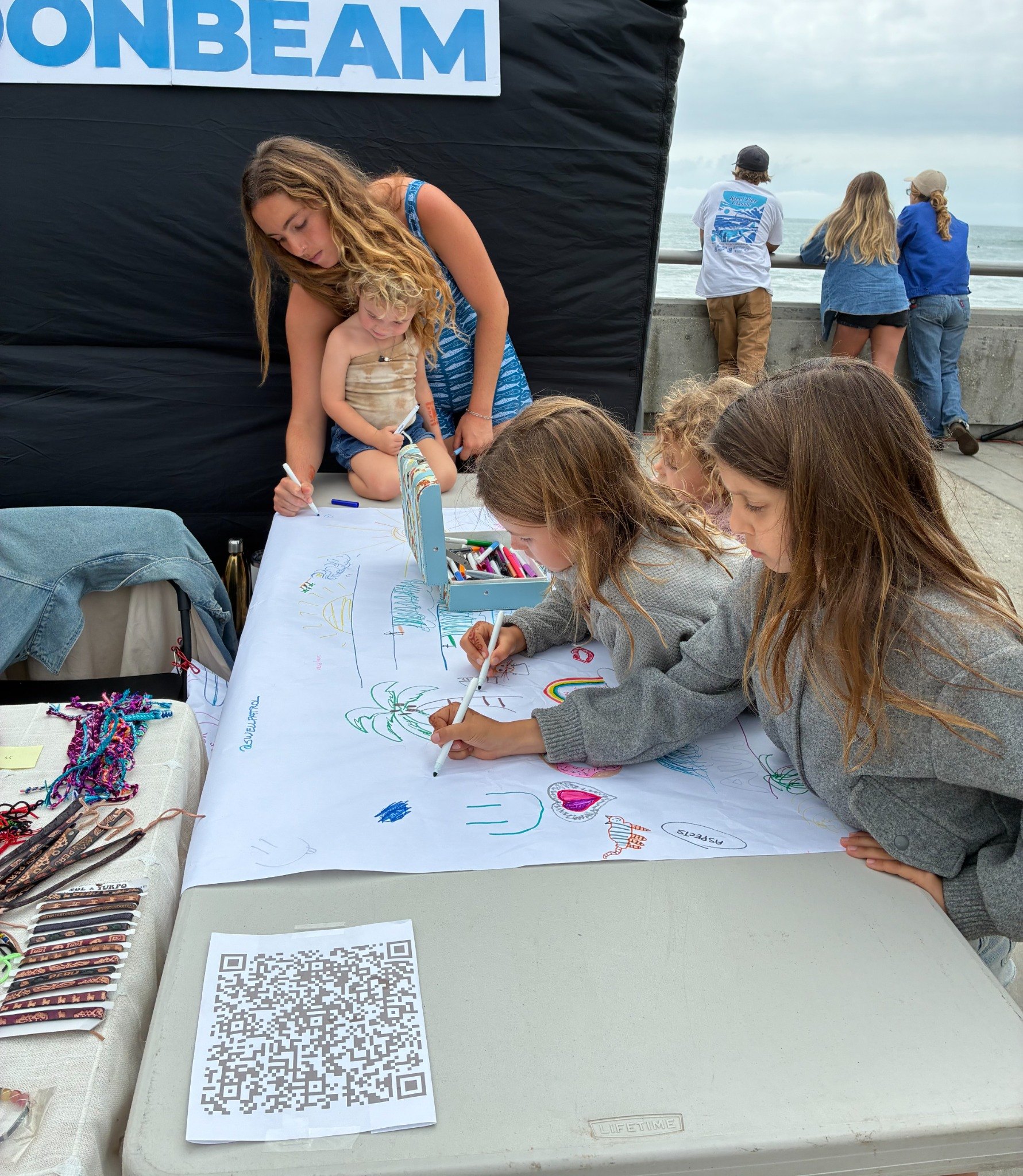 Moonbeam's booth at Queen of the Point Ventura 2025